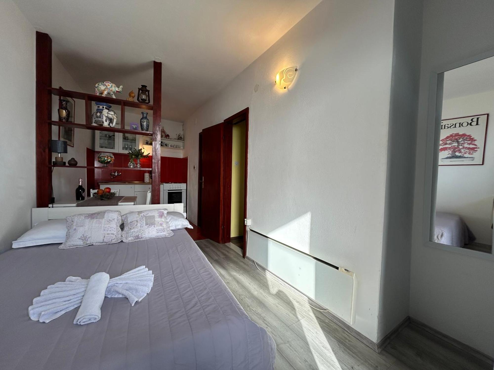 פודגורה Seafront Studio Apartment+Balcony מראה חיצוני תמונה